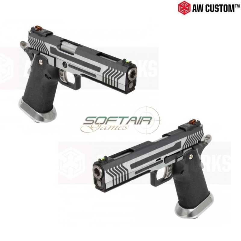 Gas Pistol Hi Capa Split Black Carrello Black Frame Gbb Armorer Work