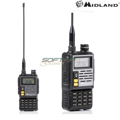 New Version Radio Ct690 Dual Band Vhf / Uhf Black Midland (c1260)