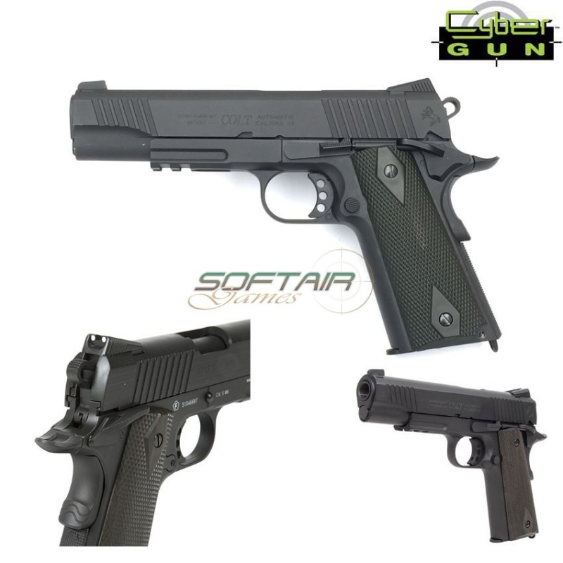 Colt 1911 CO2 Metal Blowback Airsoft Pistol, Kit