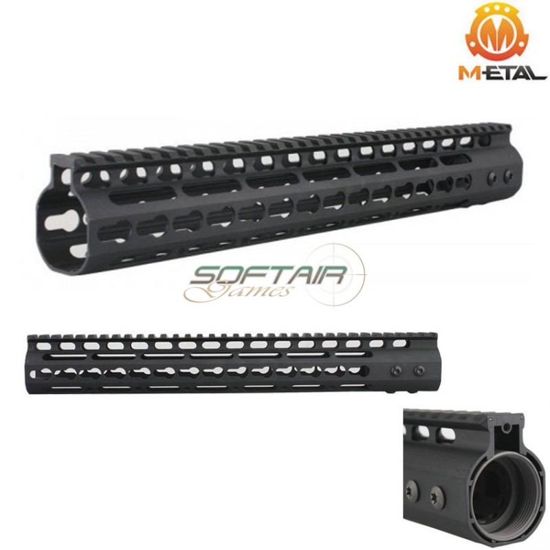 Floating Ras Nsr Keymod 13.5 Style Black Aeg/gbb Metal® (me-05032-bk)