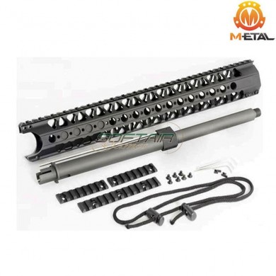 Kit Handguard Aeg 13.5 Rail System Ag Wire Cutter B Type Black Metal® (me-05054-bk)