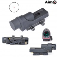 Reflex 1x24 Tj Style Black Red Dot Aim-o (ao5009-bk)