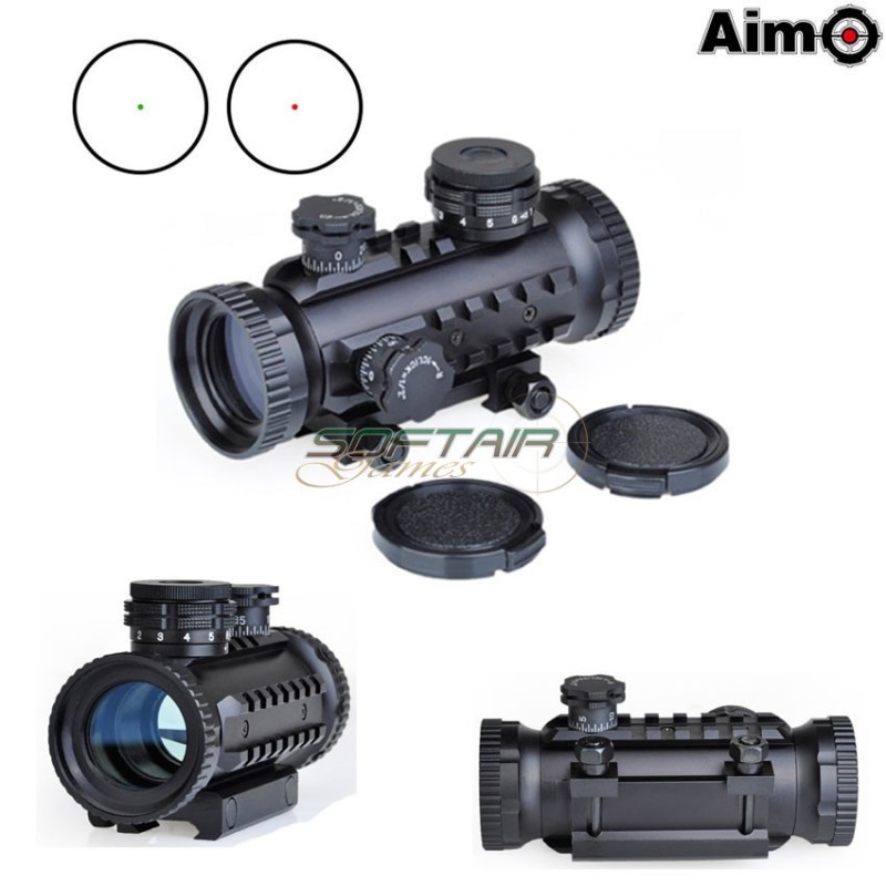 Ris Rails 1x30 Red/green Dot Black Aim-o (ao3014-bk)