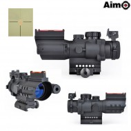Ottica 4x32 Black Sniper Lt Red/green Dot Aim-o (ao3037-bk) Ottica 4x32 Black Sniper Lt Red/green Dot Aim-o (ao3037-bk)