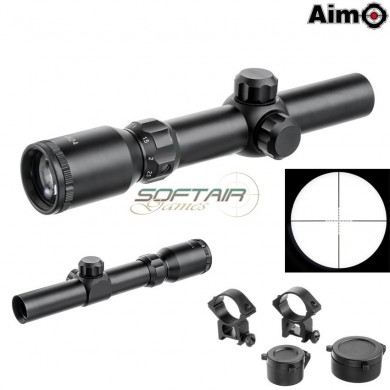 Tactical Scope 1-4x24 Black Aim-o (ao3039-bk)