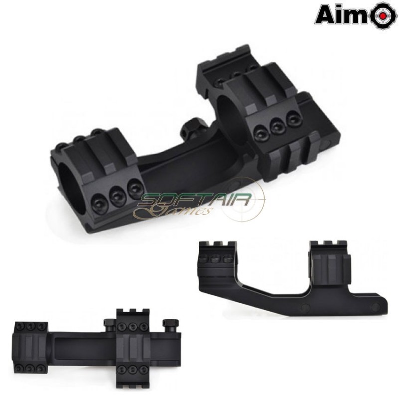 Tri-side Cantilever Supporto Per Ottica 25.4mm Type 1 Black Aim-o (ao9004-bk)