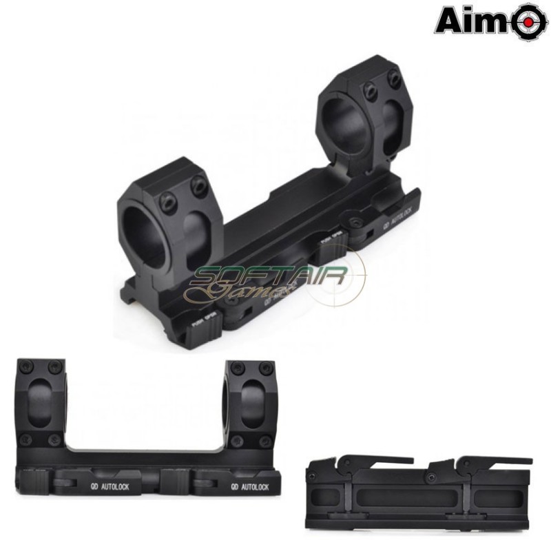 Tactical Qd Supporto Per Ottica 25.4/30mm Black Aim-o (ao9012-bk)