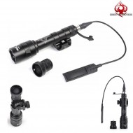 Flashlight M600u Scout Light Led Full Version Black Night Evolution (ne04025-bk)