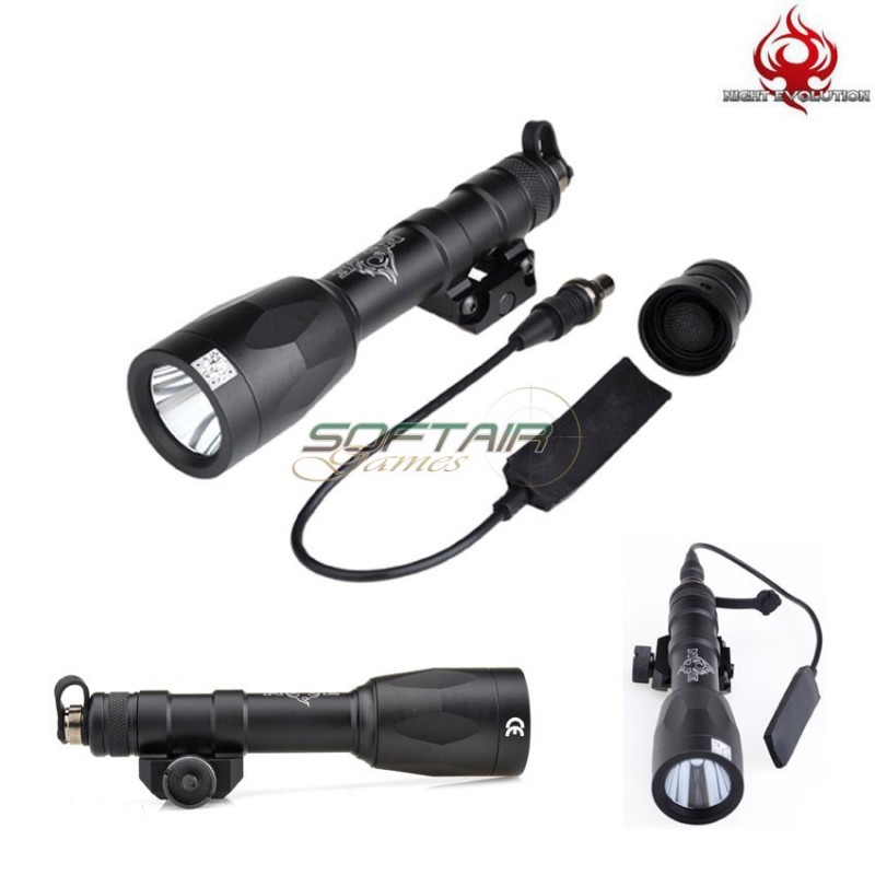 Flashlight M600p Scout Light Led Full Version Black Night Evolution (ne04027-bk)
