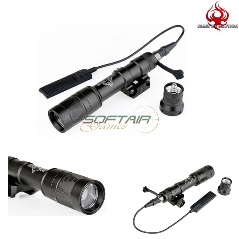 Flashlight M600w Km2-a Scout Light Led Full Version Black Night Evolution (ne04045-bk)