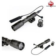 Flashlight M600w Km2-a Scout Light Led Full Version Black Night Evolution (ne04045-bk)