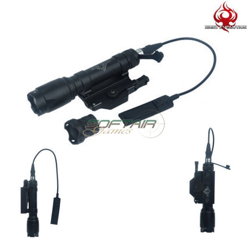 Flashlight M620c Scout Light Led Full Version Black Night Evolution (ne04017-bk)