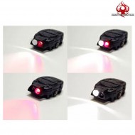Rail Black Switch Light White/red Night Evolution (ne05016-bk-red)