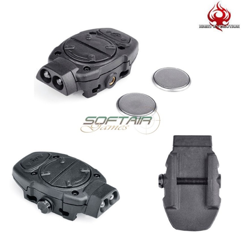 Rail Black Switch Light White/green Night Evolution (ne05016-bk-green)