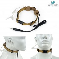 Laringofono/auricolare Mic Dark Earth Z-tactical (z033-de)