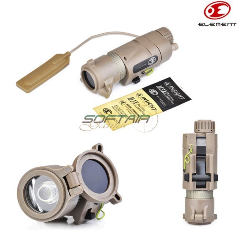 M3x Tactical Illuminator Long Type Dark Earth Element (ex175-de)