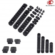 Handguard Set 4 Slitte Black Pts Moe Element (ex254-bk)