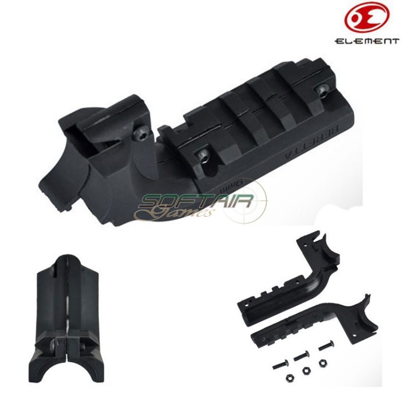 Black Mount For Beretta M9 Pistols Element (pa0204-bk)