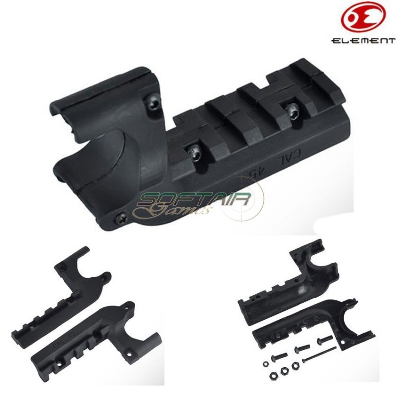 Black Mount For M1911 Pistols Element (pa0205-bk) Black Mount For M1911 Pistols Element (pa0205-bk)