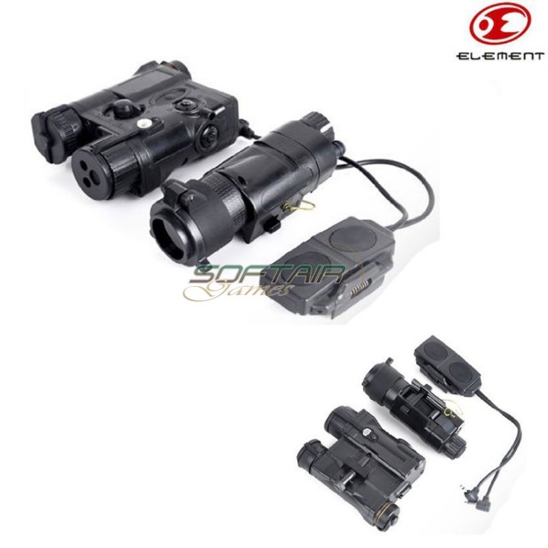 M3x + An/peq-16a Black Illuminator Combo Element (ex179-bk)