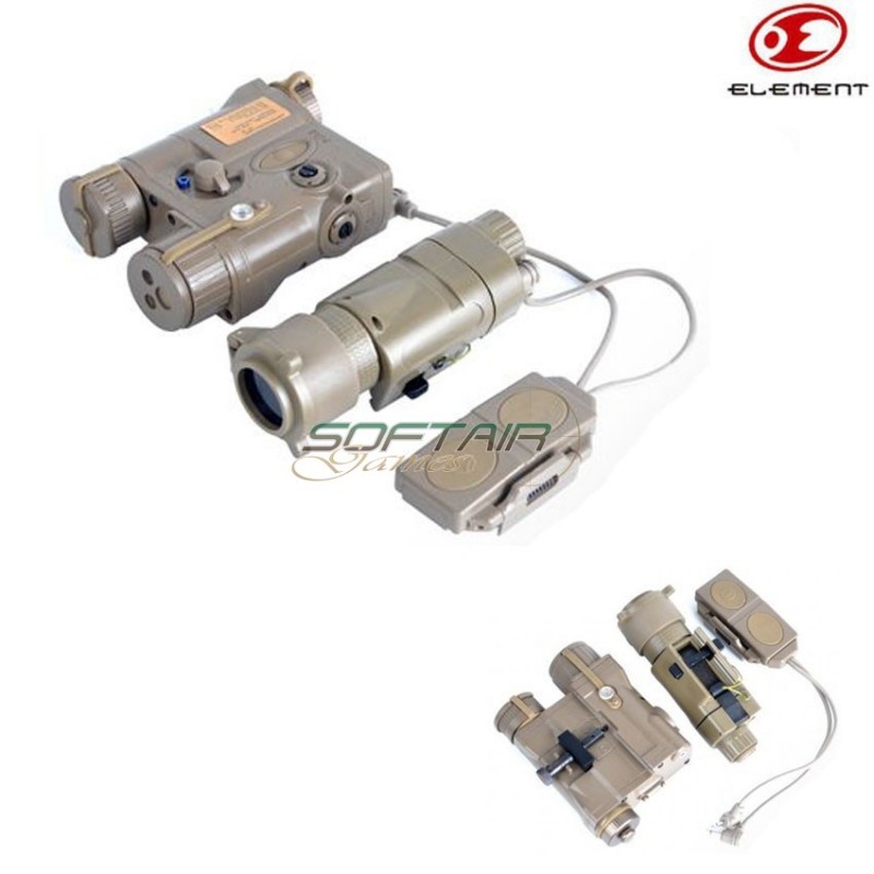 M3x + An/peq-16a Dark Earth Illuminator Combo Element (ex179-de)