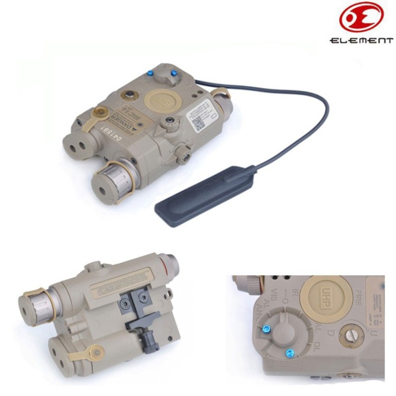 An/peq15 La5 Uhp Dark Earth Appearance Ver Red Laser Element (ex396-de)