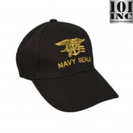 Baseball Cap Navy Seals Black 101 Inc (inc-215150-205-bk)