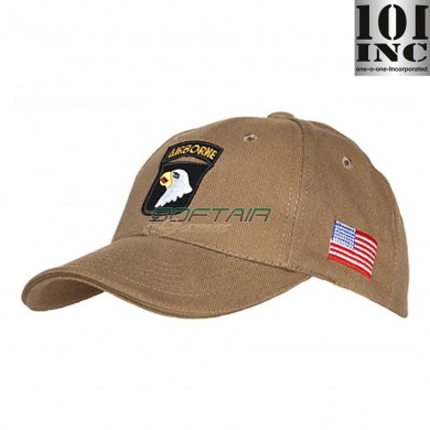 Baseball Cap Airborne Tan 101 Inc (inc-215151-223-tan)