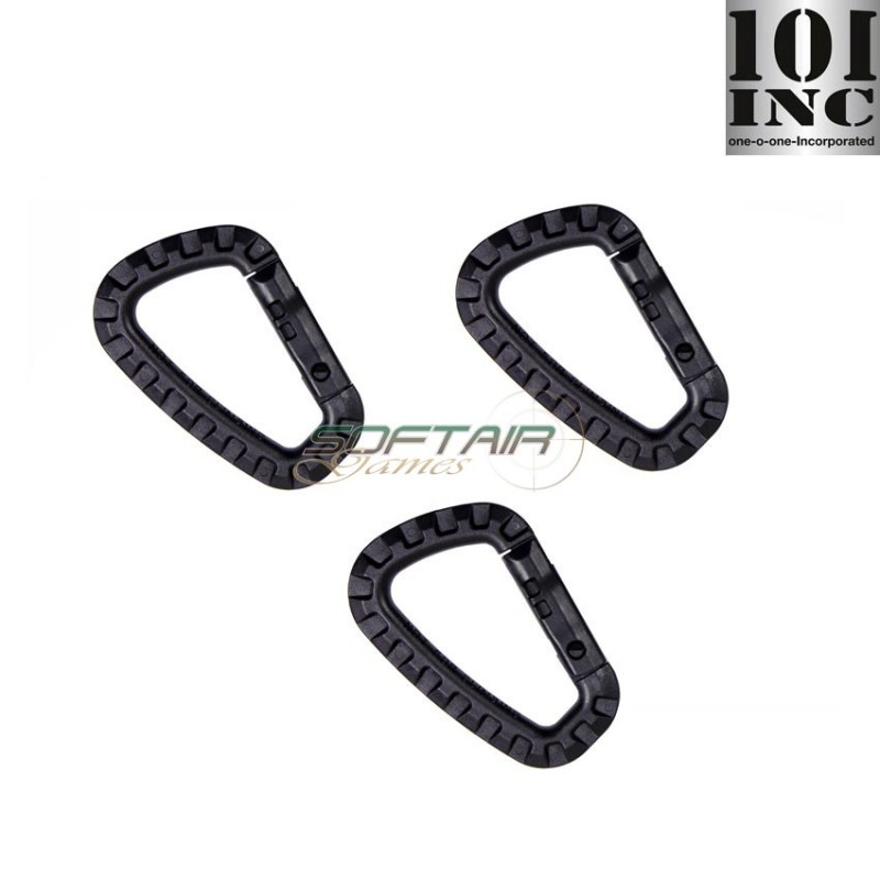 Set 3 Moschettoni Tool Black 101 Inc (inc-259135-set-bk)