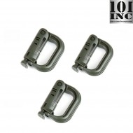 Set 3 Grimloc Carabiners Green 101 Inc (inc-259136-set-gr) Set 3 Grimloc Carabiners Green 101 Inc (inc-259136-set-gr)