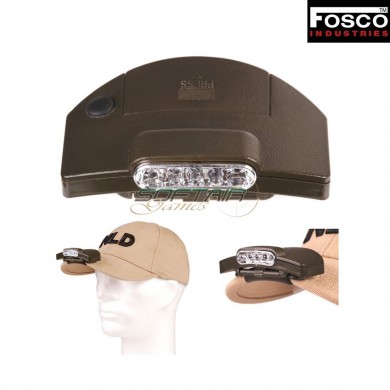 Flashlight 5 Led For Baseball Cap Olive Drab Fosco Industries (fo-369337-od)