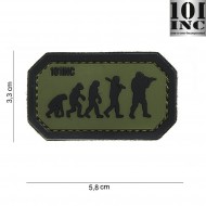 Patch 3d Pvc Airsoft Evolution Green/black 101 Inc (inc-444100-3927)