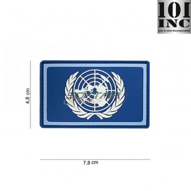 Patch 3d Pvc United Nations Blue 101 Inc (inc-16088)