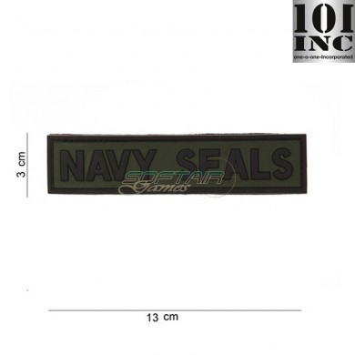 Patch 3d Pvc Navy Seals Green/black 101 Inc (inc-444120-3529)