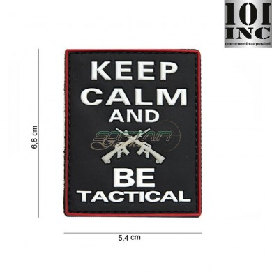Patch 3d Pvc Keep Calm And Be Tactical Black 101 Inc (inc-444130-3960)