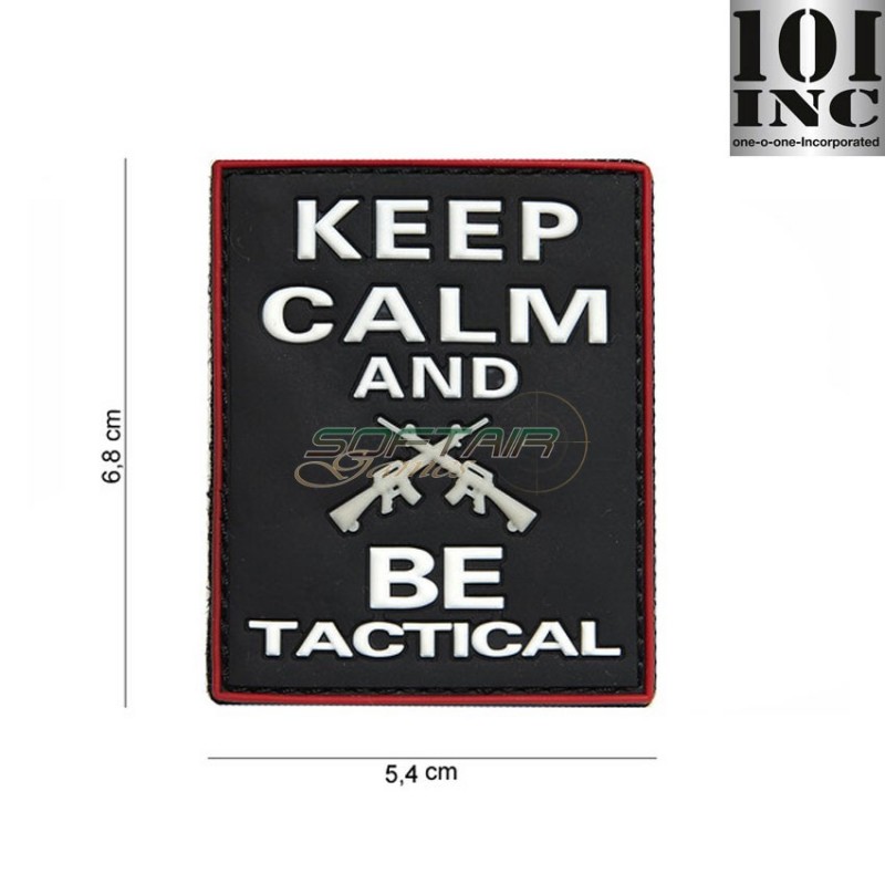 Patch 3d Pvc Keep Calm And Be Tactical Black 101 Inc (inc-444130-3960) Patch 3d Pvc Keep Calm And Be Tactical Black 101 Inc (inc-444130-3960)