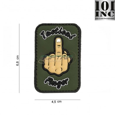 Patch 3d Pvc Tactical Finger Green 101 Inc (inc-11155)