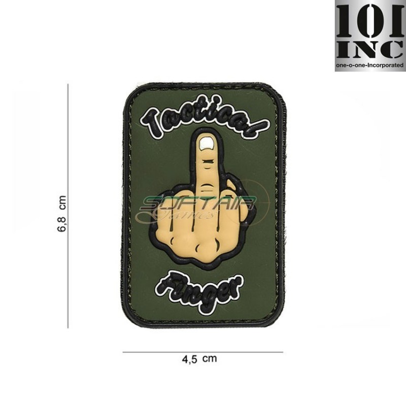 Patch 3d Pvc Tactical Finger Green 101 Inc (inc-11155)