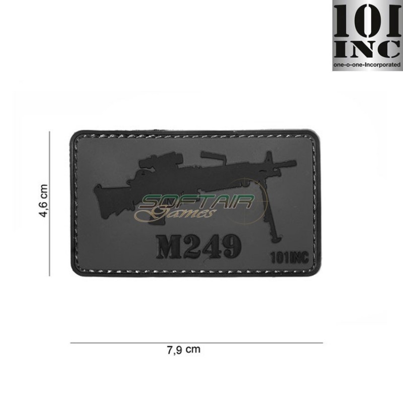 Patch 3d Pvc M249 Grey 101 Inc (inc-444130-4042) Patch 3d Pvc M249 Grey 101 Inc (inc-444130-4042)