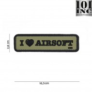 Patch 3d Pvc I Love Airsoft Green 101 Inc (inc-444130-4079) Patch 3d Pvc I Love Airsoft Green 101 Inc (inc-444130-4079)
