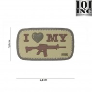 Patch 3d Pvc I Love My M4 Coyote 101 Inc (inc-444130-4091)