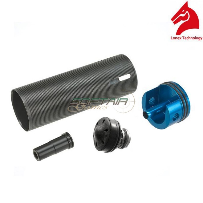 Xm-177/car-15 Enhanced Cylinder Set With Silenced Polymer Piston Head Lonex (gc-01-01)