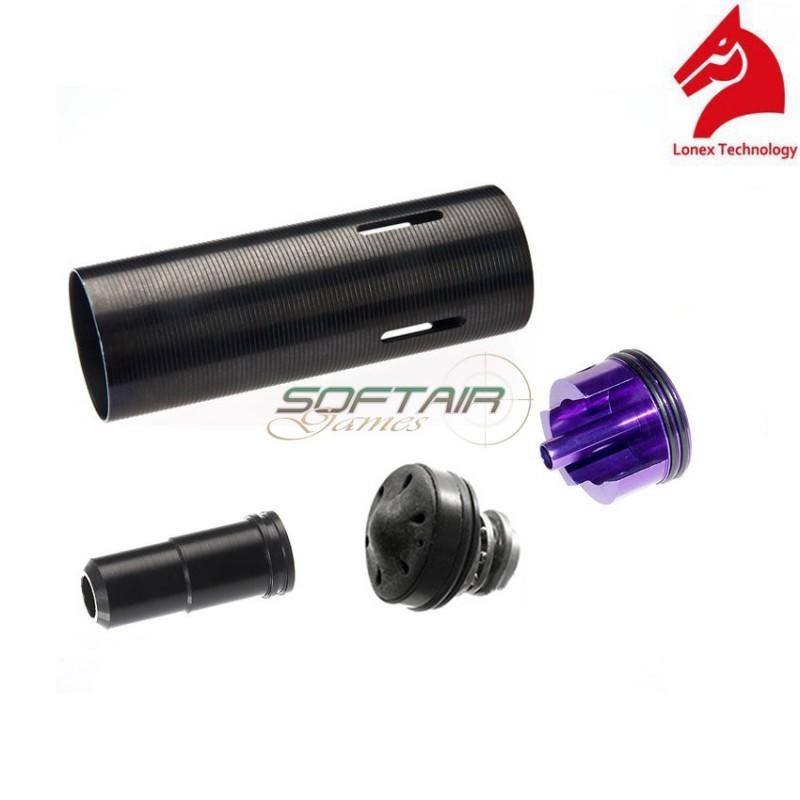 Set Gruppo Aria Per Ak Beta Con Testa Pistone Polimero Silenziata Lonex (gc-01-08)