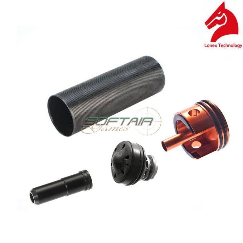Set Gruppo Aria Per Aug Con Testa Pistone Polimero Silenziata Lonex (gc-01-10)