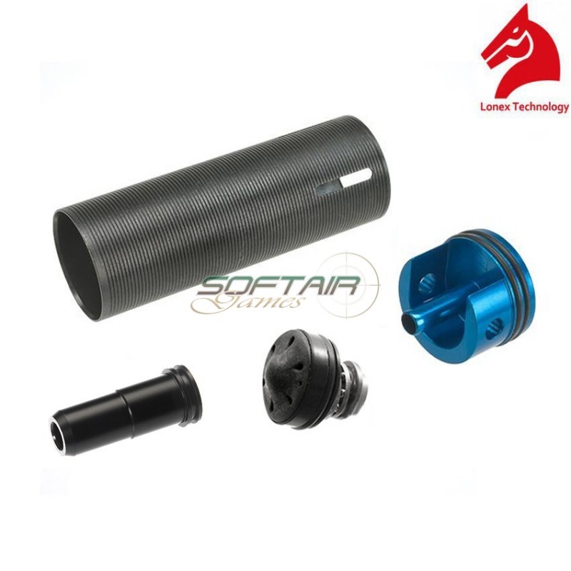 M4 Enhanced Cylinder Set With Silenced Polymer Piston Head Lonex (gc-01-11)