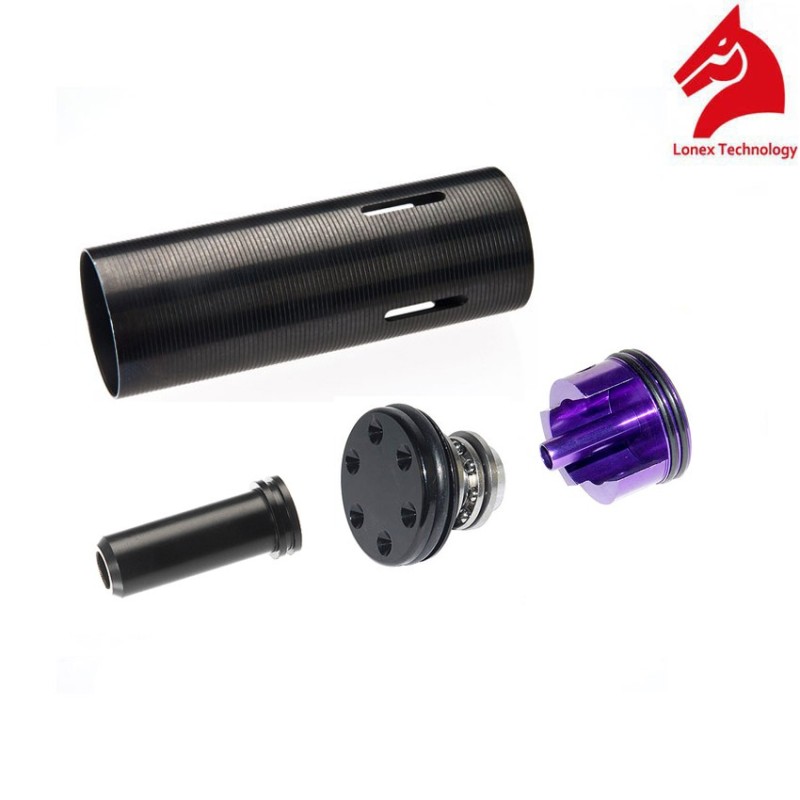 Mp5k/pdw Enhanced Cylinder Set With Aluminum Ventilation Piston Head Lonex (gc-02-05) Mp5k/pdw Enhanced Cylinder Set With Aluminum Ventilation Piston Head Lonex (gc-02-05)
