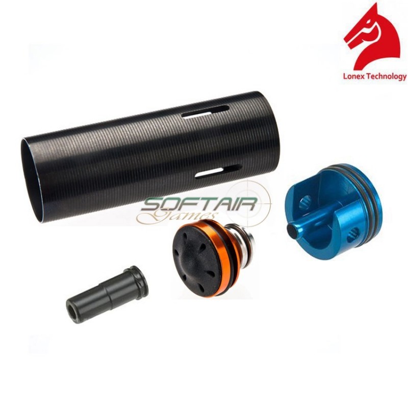 Set Gruppo Aria Per Mp5 Con Testa Pistone Alluminio Silenziata Lonex (gc-04-02)