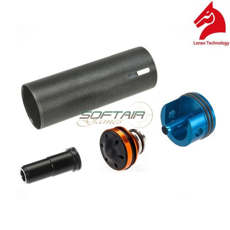 M4 Enhanced Cylinder Set With Silenced Aluminum Piston Head Lonex (gc-04-11) M4 Enhanced Cylinder Set With Silenced Aluminum Piston Head Lonex (gc-04-11)