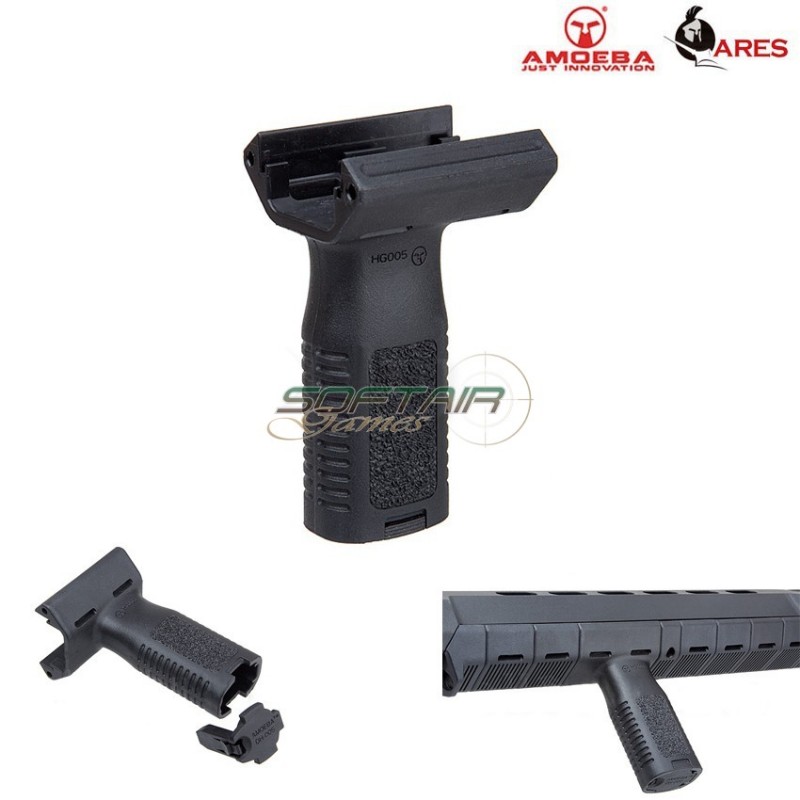 M4 Handguard Foregrip Unit Grip Black Ares Amoeba (ar-hg05b)