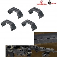 Set 4 Pezzi Half Cover Per Handguard Unit Black Ares Amoeba (ar-dh015b)